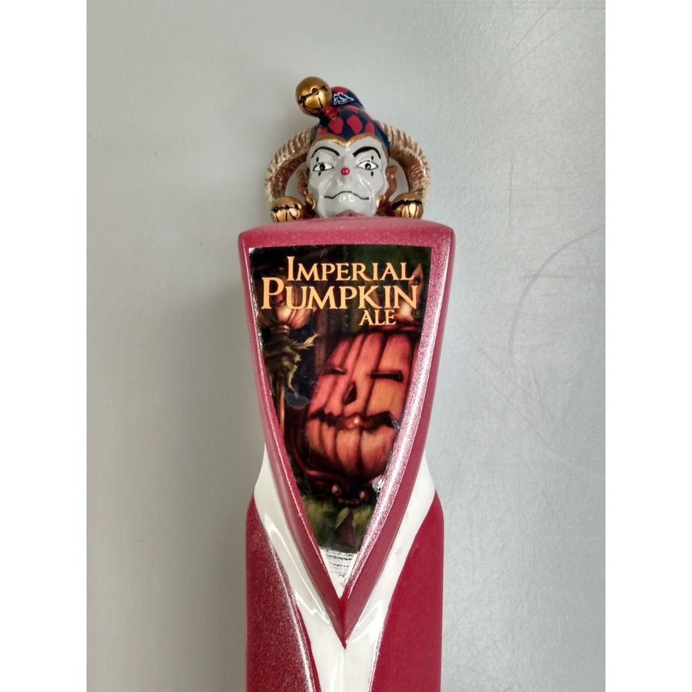 WEYERBACHER HERESY JESTER Imperial Pumpkin TAP HANDLE MAN CAVE Collectible PENN
